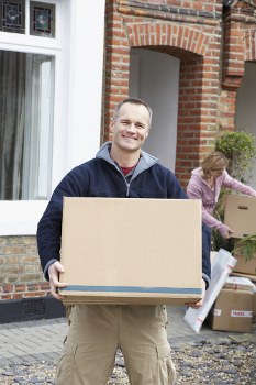 Removal team preparing a residential move in Brompton