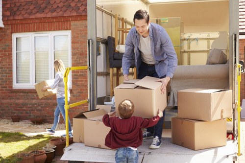 House removalists working on a Brompton home move