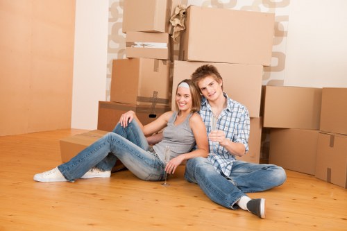 Professional movers handling relocation services in Brompton