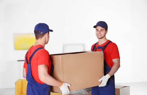 Careful packing and loading for a home removal service in Brompton