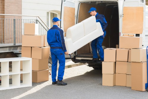 Careful packing and loading for a Brompton house move