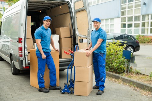 Local movers handling fragile belongings in Brompton