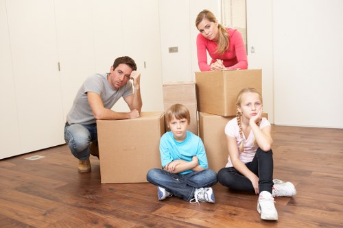 Local movers preparing a Brompton apartment relocation with stair access