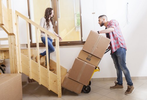 Organised packing materials and moving preparation for Brompton customers